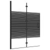 vidaXL Skládací sprchový kout ESG 100 x 140 cm černý