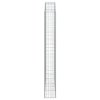 vidaXL Klenutý gabionový koš 200 x 30 x 220/240 cm pozinkované železo