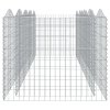 vidaXL Klenutý gabion vyvýšený záhon 400x100x100 cm pozinkované železo