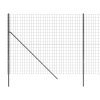 vidaXL Drátěný plot antracitový 2 x 25 m pozinkovaná ocel