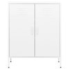 vidaXL Úložná skříň bílá 80 x 35 x 101,5 cm ocel
