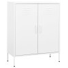 vidaXL Úložná skříň bílá 80 x 35 x 101,5 cm ocel