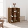 vidaXL Skříň highboard medově hnědá 67x40x108,5 cm masivní borovice