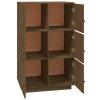 vidaXL Skříň highboard medově hnědá 67x40x108,5 cm masivní borovice