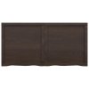 vidaXL Koupelnová deska tmavě hnědá 120x60x(2-4) cm ošetřený masiv