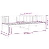 vidaXL Válenda černá 80 x 200 cm masivní borové dřevo