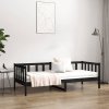 vidaXL Válenda černá 80 x 200 cm masivní borové dřevo