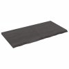 vidaXL Stolní deska tmavě hnědá 120x60x(2-4)cm ošetřený masivní dub
