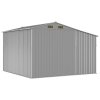 vidaXL Zahradní kůlna šedá 277 x 279 x 179 cm pozinkovaná ocel