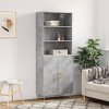 vidaXL Skříň highboard betonově šedá 69,5x34x180 cm kompozitní dřevo