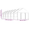 vidaXL Altán se střechou bílý 13,38 x 4,08 x 3,22 m polyethylen