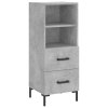 vidaXL Skříň highboard betonově šedá 34,5x34x180 cm kompozitní dřevo