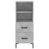 vidaXL Skříň highboard betonově šedá 34,5x34x180 cm kompozitní dřevo
