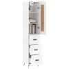 vidaXL Skříň highboard bílá 34,5 x 34 x 180 cm kompozitní dřevo