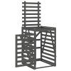 vidaXL Úložný box na popelnici šedý 84x90x128,5 cm masivní borovice