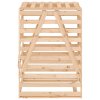 vidaXL Úložný box na popelnici 84 x 90 x 128,5 cm masivní borové dřevo