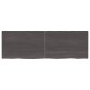 vidaXL Stolní deska tmavě hnědá 180x60x(2-4)cm ošetřený dub živá hrana