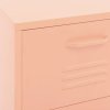 vidaXL Úložná skříň růžová 42,5 x 35 x 101,5 cm ocel