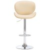 vidaXL Barová židle krémová umělá kůže