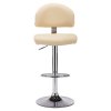 vidaXL Barové stoličky 2 ks krémové umělá kůže