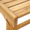 vidaXL Skládací lehátko s poduškou masivní akáciové dřevo