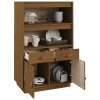 vidaXL Skříň highboard medově hnědá 67x40x108,5 cm masivní borovice