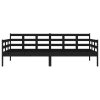 vidaXL Válenda černá masivní borové dřevo 90 x 200 cm