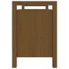 vidaXL Lavice do předsíně medově hnědá 110x40x60 cm masivní borovice