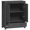 vidaXL Skříň highboard šedá 83 x 41,5 x 100 cm masivní borové dřevo