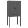 vidaXL Skříň highboard šedá 60x40x120 cm masivní borové dřevo