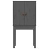 vidaXL Skříň highboard šedá 60x40x120 cm masivní borové dřevo