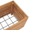 vidaXL Vyvýšený záhon 100x40x38 cm recyklované teakové dřevo a ocel