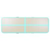 vidaXL Nafukovací cvičební podložka s pumpou 600x100x10 cm PVC zelená