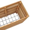 vidaXL Vyvýšený záhon 150x40x72 cm recyklované teakové dřevo a ocel