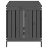 vidaXL Zahradní úložný box šedý 121 x 55 x 64 cm masivní borové dřevo