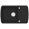 vidaXL Kuchyňský dřez single žulový černý