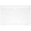 vidaXL Obdélníková sprchová vanička ABS bílá 80 x 120 cm