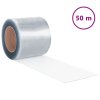 vidaXL Závěs do dveří průhledný 200 mm x 1,6 mm 50 m PVC