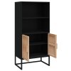vidaXL Highboard černý 60 x 35 x 125 cm kompozitní dřevo