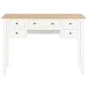 vidaXL Psací stůl bílý 109,5 x 45 x 77,5 cm dřevo
