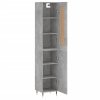 vidaXL Skříň highboard betonově šedá 34,5x34x180 cm kompozitní dřevo