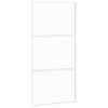 vidaXL Posuvné dveře bílé 102,5 x 205 cm tvrzené sklo a hliník