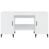 vidaXL Psací stůl bílý s vysokým leskem 140x50x75 cm kompozitní dřevo