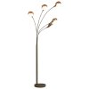 vidaXL Stojací lampa 200 cm 5 x E14 stříbrná