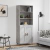 vidaXL Skříň highboard betonově šedá 69,5x34x180 cm kompozitní dřevo