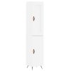 vidaXL Skříň highboard bílá 34,5 x 34 x 180 cm kompozitní dřevo