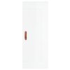 vidaXL Skříň highboard bílá s vysokým leskem 34,5x34x180 cm kompozit