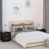 vidaXL Noční stolky 2 ks černé 40 x 34 x 45 cm masivní borové dřevo