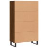 vidaXL Skříň highboard hnědý dub 69,5 x 31 x 115 cm kompozitní dřevo