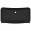 vidaXL Luxusní umyvadlo obdélníkové matné černé 71 x 38 cm keramické